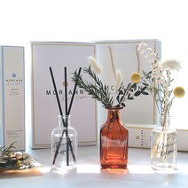 모리앤 플라워 코지디퓨저 3종 세트, 모링가향, 코튼파우더향, 블랙체리향