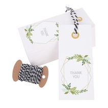 연두앵두 택 올리브가든 사각택 70p + 블랙끈 10m, 혼합 색상, 1세트