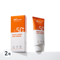 토니모리 유브이마스터 페이스앤바디 선크림 SPF50+ PA+++, 2개, 80ml