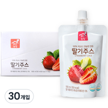 맑은농장 딸기주스, 100ml, 30개