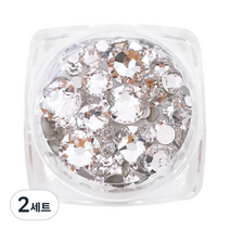 스와로브스키 네일 풀스톤 52p 세트 ss3-ss30, 크리스탈, 2세트