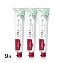 레드씰 내추럴 SLS FREE 치약, 110g, 9개