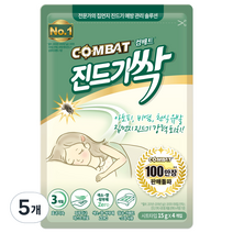 컴배트 진드기싹 시트, 60g, 5개