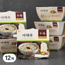 본죽 아침엔 야채죽, 271.5g, 12개