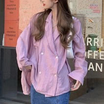 메이첼 여성용 박시핏 재킷형 루즈 셔츠 블라우스 00162
