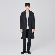 마인드브릿지 남성 세미 오버 더블 트렌치 코트 MUCA2102