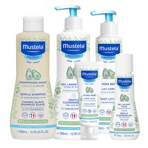 무스텔라 젠틀 클렌징젤 500ml + 젠틀 샴푸 500ml + 이드라베베 바디로션 300ml + 이드라베베 페이셜크림 40ml + 여행용 젠틀 클렌징젤 50ml, 1세트