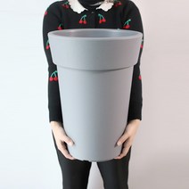 모리앤 유니크 원형 3243 화분, 연그레이