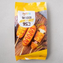 딜리조이 하프앤하프핫도그(소시지&치즈), 1개
