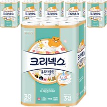 크리넥스 도톰한 천연펄프 3겹 카카오 화장지 30m, 30롤, 6개