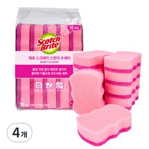 3M 스카치브라이트 제로 스크래치 스펀지 수세미, 5개입, 4개