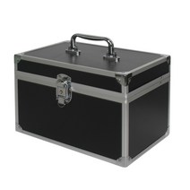 테네져 2단 메이크업 박스, 블랙, 1개