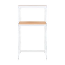 스피드랙 V2 세탁기 선반 2단 800 x 600 x 1800 mm, 화이트(앵글)