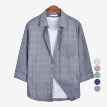 가이스토리 남성용 빅사이즈 캐주얼 서키즈 7부 셔츠
