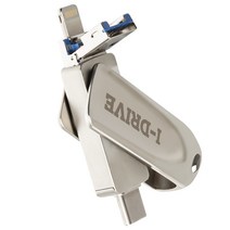아이몰 OTG젠더 USB 3.0 + 8PIN + C타입 데이터 전송 일체형 외장메모리 IDRIVE, 128GB