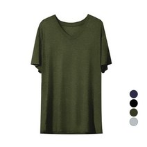 마른파이브 빅사이즈 브이넥 모달 반팔 티셔츠