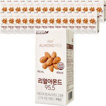 바디랩 리얼아몬드 95.5, 190ml, 48개