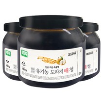 조은약초 유기농 도라지 배 청, 160g, 3개