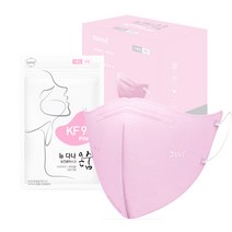 다나마스크 뉴 온숨 중형 KF94, 50개입, 연분홍색, 1개