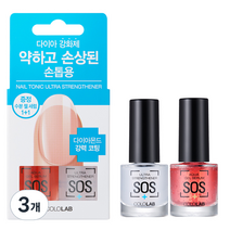 컬러랩 네일토닉 시스템 울트라 스트랭스너 + 아쿠아 젤 세럼, 1ml, 3개