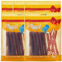 개빼로 강아지 껌 280g, 오리 + 치즈껌 콜라보, 5개