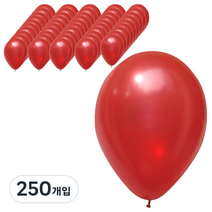 파티팡 라운드 풍선 30cm, 펄 레드, 250개입