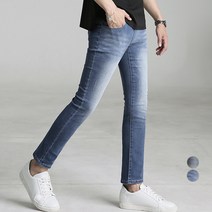 업클라스 남성용 썸머 워싱 밴딩 청바지 b054