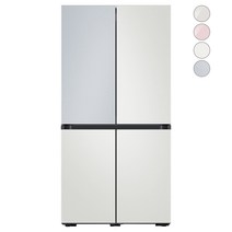 [색상선택형] 삼성전자 비스포크 프리스탠딩 냉장고 방문설치, RF85A93J1AP, 코타 페블   코타 화이트