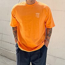파이브라지 빅사이즈 오버핏 여름 서핑 바캉스 워싱 백 레터링 나염 반팔 티셔츠