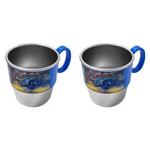 르번 아동용 아머드 사우루스 손잡이 스텐컵, 혼합색상, 2개