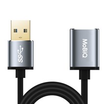 모비큐 고순도 골드 플레이트 프리미엄 USB 3.0 연장케이블, 2m, 1개