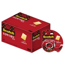 쓰리엠 스카치 초강력 다용도 테이프 18mmx20m 디스펜서 2개 리필4롤, 1세트, 투명