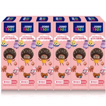 2080 브레드이발소 키즈 치약 3스텝 베리믹스향, 80g, 6개