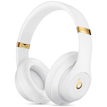Apple Beats Studio3 무선 오버이어 헤드폰, 화이트, MX3Y2PA/A
