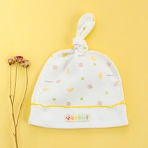 난쟁이똥자루 신생아용 병아리 꼭지모자 DIY, 1개