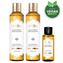 달바 프로페셔널 리페어링 스칼프 테라피 세럼 샴푸 민감두피 탈모케어용 210ml x 2p + 65ml 세트, 1세트