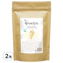 참Charm 참 무농약 팽이버섯차 생분해성 삼각티백, 1g, 2개, 30개입