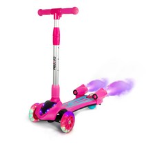 시프이컴 멜로디 워터 부스터 LED 접이식 어린이 킥보드 FL-818, 핑크 + 블루