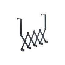 모든양품 문걸이 도어행거 5후크 520mm, 블랙, 1개