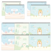 펜피아 그림일기 단면 스케치북 랜덤발송 10p, 12매