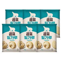 대한제분 곰표 밀가루, 3kg, 6개