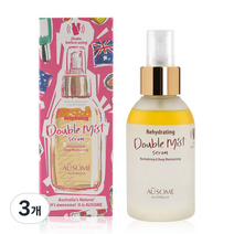 오우썸 리하이드레이팅 앤 딥 모이스처라이징 더블 미스트 세럼(신형), 120ml, 3개