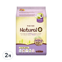 네츄럴오 유기농 쌀과 연어 체중조절 고양이 사료, 다이어트, 1kg, 2개