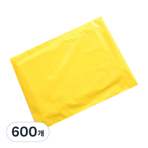 LDPE 이중지 택배봉투 노랑, 600개