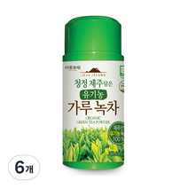 다농원 청정제주담은 유기농 가루녹차, 40g, 1개입, 6개