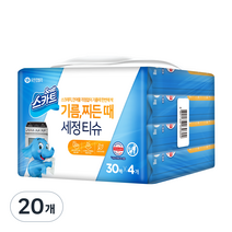스카트 기름 찌든때 세정 티슈 30p, 20개