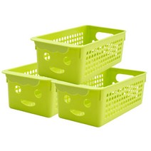 해피툴 다용도 바스켓 그린 소 3개입 소(12 x 23 9 cm)