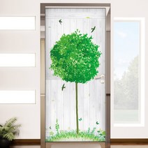 꾸밈 푸른행복동산 현관문시트지, 혼합색상