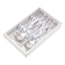 테이블아트 꽃나비수저 부부, 4p (스푼 2p, 젓가락 2p), 1개