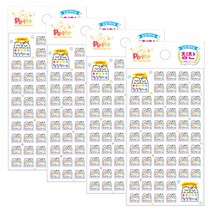 DA5289 칭찬 참잘했어요 쿠룸이ver.2, 혼합색상, 4개